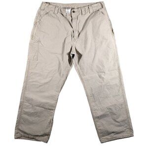 Carhartt Canvas Carpenter Pants 44 X 32 Utilty Work Dungaree Actual 40 X 30